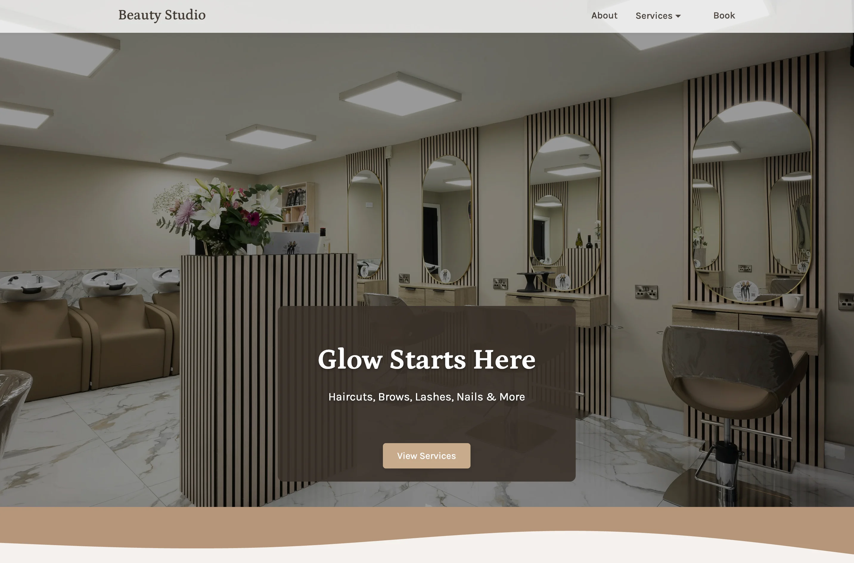 Beauty Salon — Website Template — website preview 1