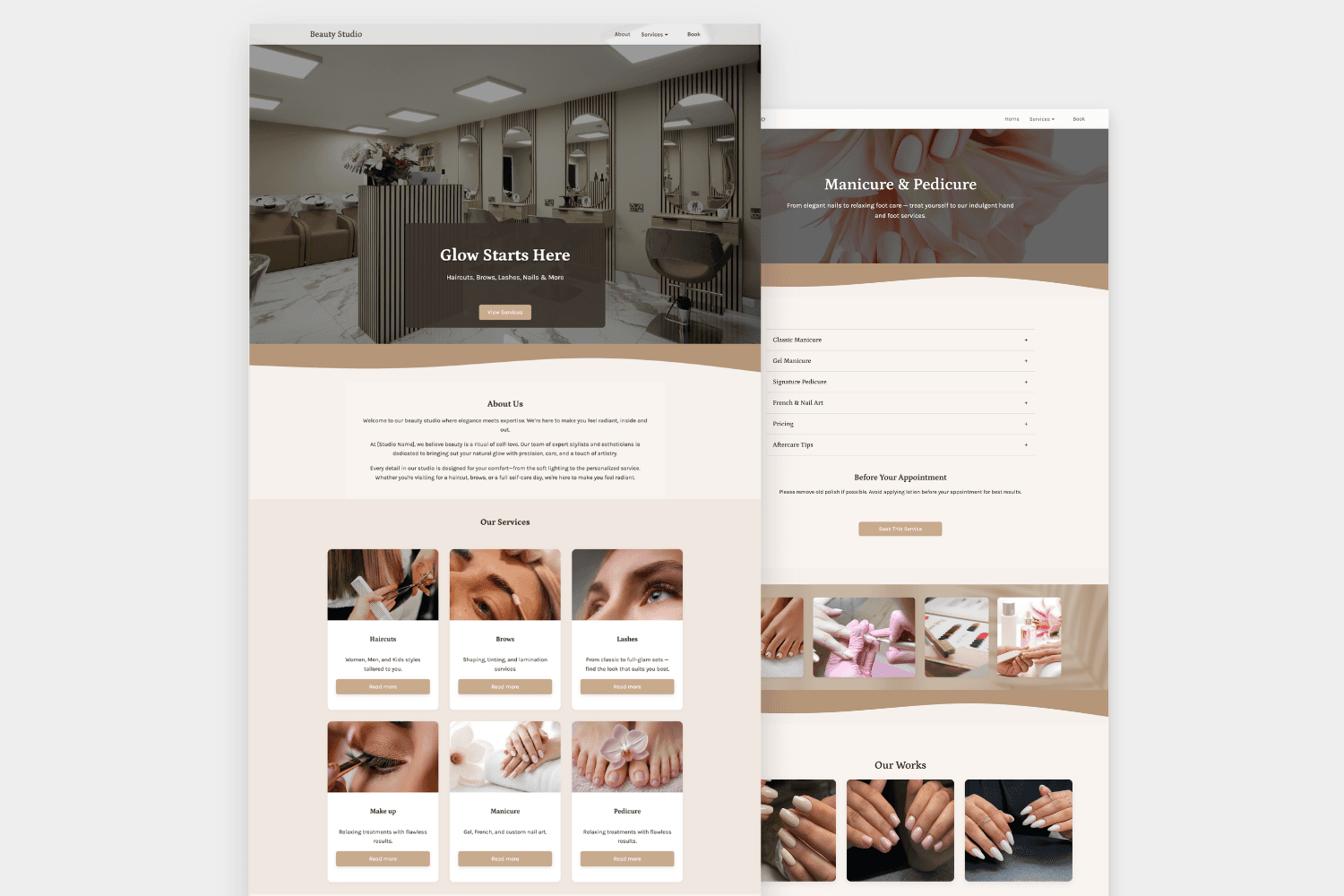Beauty Salon — Website Template